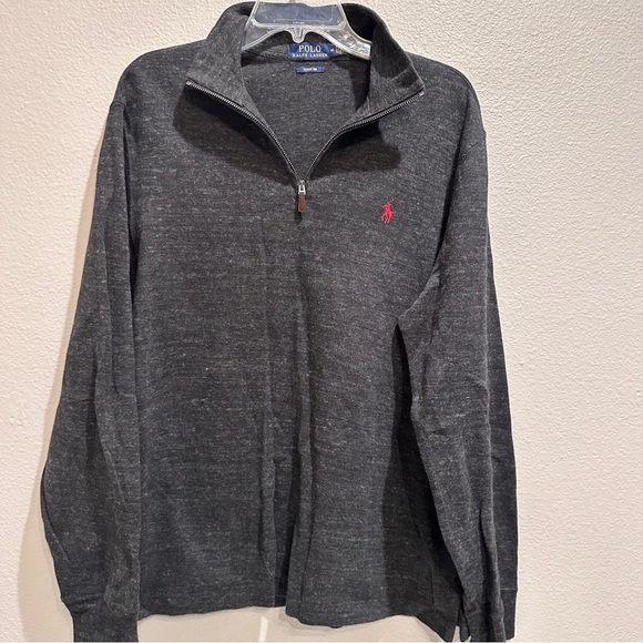 Polo by Ralph Lauren Mens Sweater Medium Charcoal Sweater - Picture 1 of 5